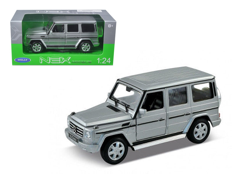 Mercedes Benz G Class Wagon Silver 1/24-1/27 Diecast Model Car by Welly  free shipping USA