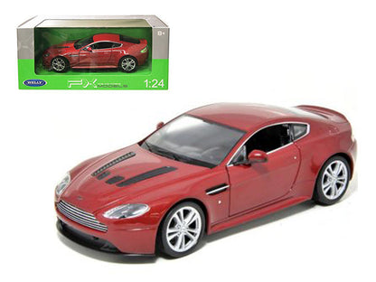 2010 Aston Martin V12 Vantage Red 1/24 Diecast Model Car by Welly  free shipping USA