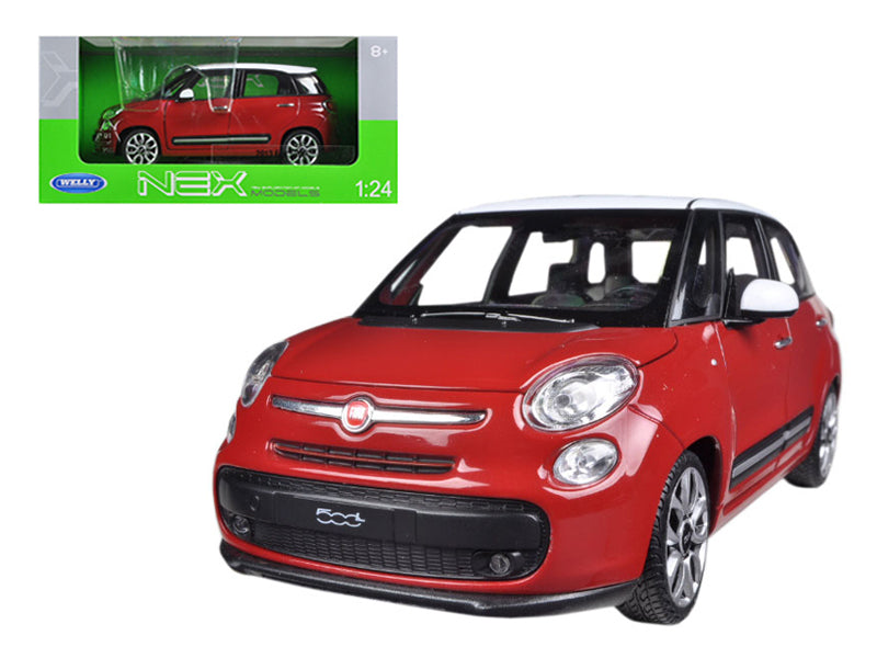 2013 Fiat 500L Red 1/24 Diecast Car Model by Welly  free shipping USA