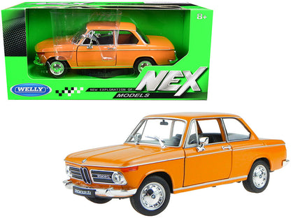 BMW 2002ti Orange 1/24 Diecast Model Car by Welly  free shipping USA