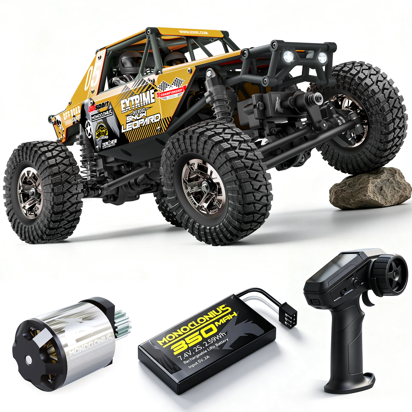 UDIRC Snow Leopard UCX2405PRO 1/24 4WD Brushless RTR RC Rock Crawler