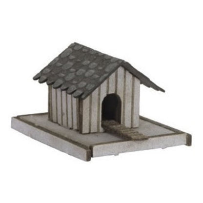 Noch 14346 HO Scale Duck House w/Duck - Kit (Laser-Cut Card) -- 11/16 x 11/16 x 1/2" 1.8 x 1.7 x 1.3"
