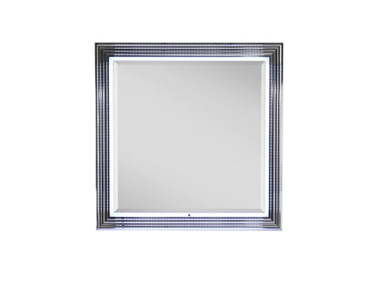 Moon - Smooth Mirror With LED - White by Couch.com