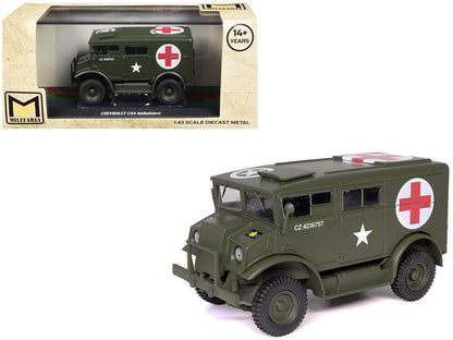 Chevrolet C8A Ambulance Olive Drab "United States Army" 1/43 Diecast Model by Militaria Die Cast  free shipping USA