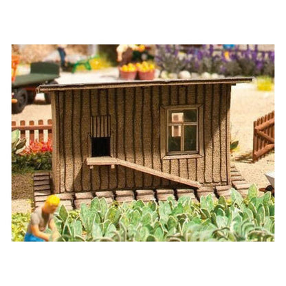 Noch 14678 N Scale Chicken Coop -- Laser-Cut Kit