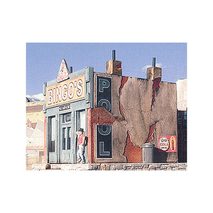 Downtown Deco 1029 HO Scale Bingo's Pool Hall -- Kit