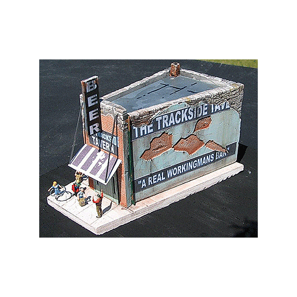 Downtown Deco 1040 HO Scale The Trackside Tavern -- Cast Plaster Kit - 6 x 4"
