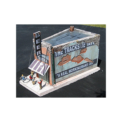 Downtown Deco 1040 HO Scale The Trackside Tavern -- Cast Plaster Kit - 6 x 4"