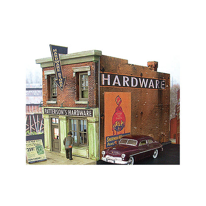 Downtown Deco 1049 HO Scale Patterson's Hardware -- Kit - 5-1/2 x 3" 14 x 7.6cm