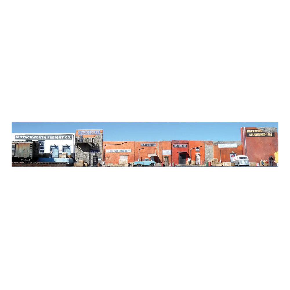 Downtown Deco 1066 HO Scale Downtown Alleyway Flat Background Structure Kit