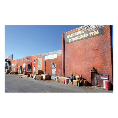 Downtown Deco 1066 HO Scale Downtown Alleyway Flat Background Structure Kit