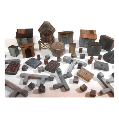 Downtown Deco 1072 HO Scale Rooftop Details Set -- Unpainted Castings