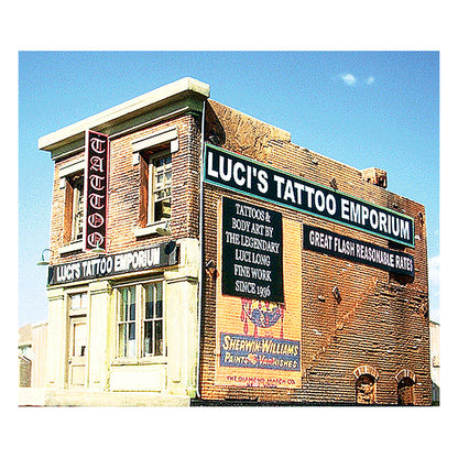 Downtown Deco 2012 N Scale Luci's Tattoo Emporium -- Kit