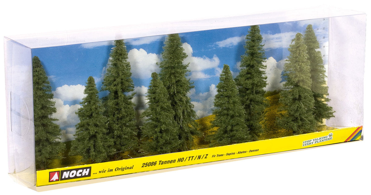 Noch 25086 HO/TT/N/Z Scale Fir Trees, 8-12 cm, 9-Pack