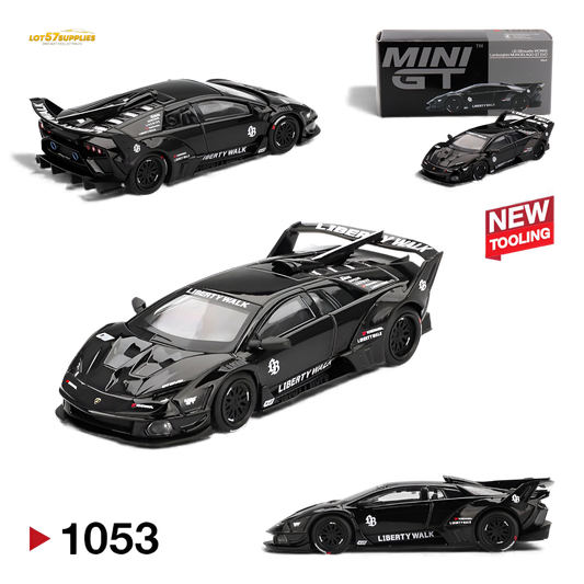 (Pre-Order) Mini GT Lamborghini LB-Silhouette Works Murcielago GT Evo - Black 1:64