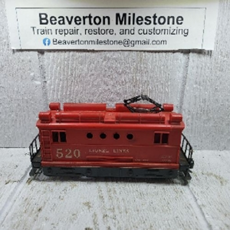 LIONEL LLBOXCAB ELECTRIC LOCOMOTIVE, 56-57 VARATION (A) BLACK PANTOGRAPH