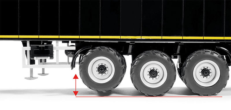Wiking 077659 1/32 Krampe Conveyor Belt Trailer SB II 30/1070, Black