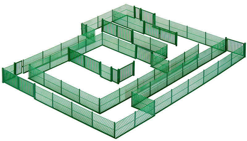 Kibri 38603 1/87 Wire Fence in Green Plastic Model Kit