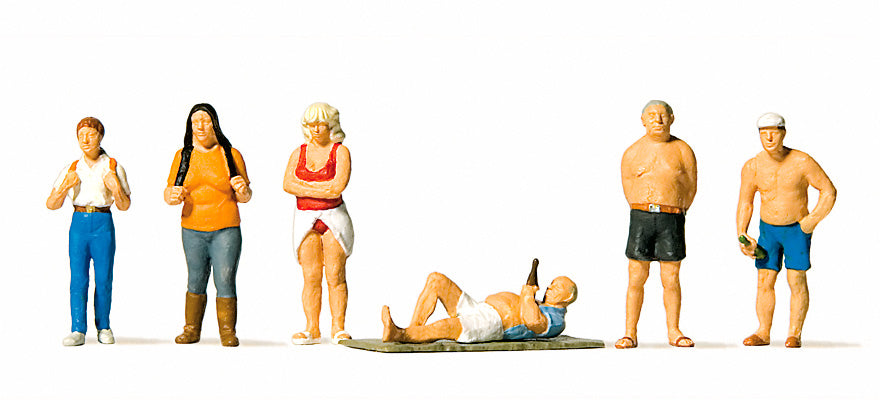 Preiser 10668 HO Scale On Vacation Figure Set