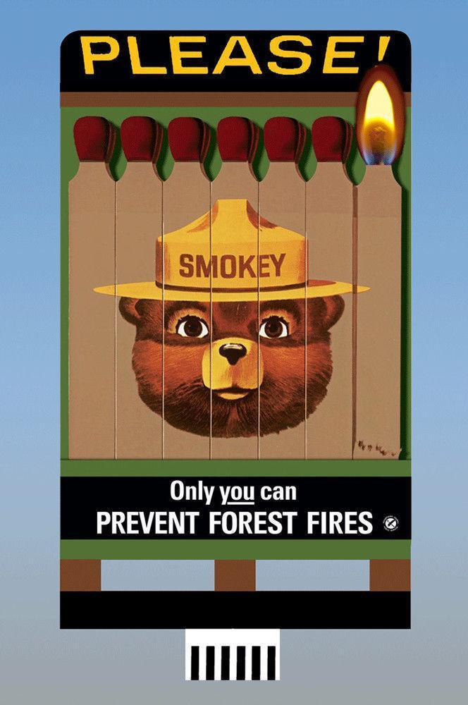 Miller Engineering 442852 HO/N Scale Smokey The Bear Billboard Limited