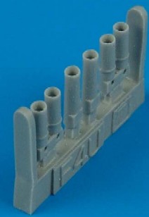 Quickboost 48186 1/48 F4U7 Exhaust for HSG