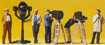 Preiser 10062 HO Scale People Working TV/Movie Crew