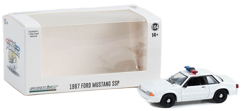 Greenlight 43008-B 1/64 Police - 1987-93 Ford Mustang SSP with Light