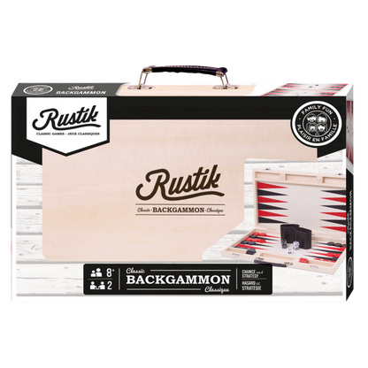 Rustik Deluxe Wood Case: Backgammon