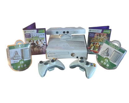 Xbox 360 Slim 4GB White Kinect Bundle - Xbox 360