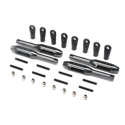 Team Losi Racing TLR144001  LwrShck Mount 4-Link BarSet 13.5" 4 LMT TTLMT