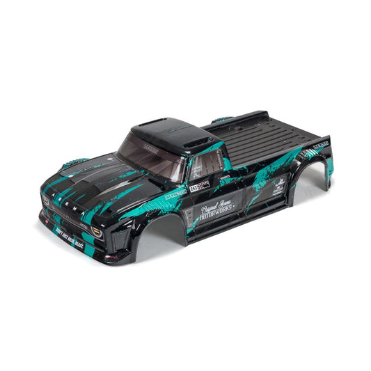 ARRMA ARA414008 1/8 Finished Body Black/Teal INFRACTION Car/Truck Bodies wings