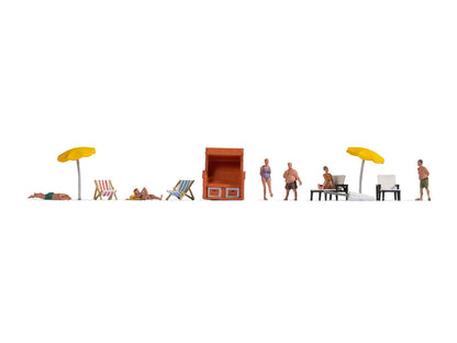 Noch 16205 HO Scale Bathing & Beach Themed Figures Set