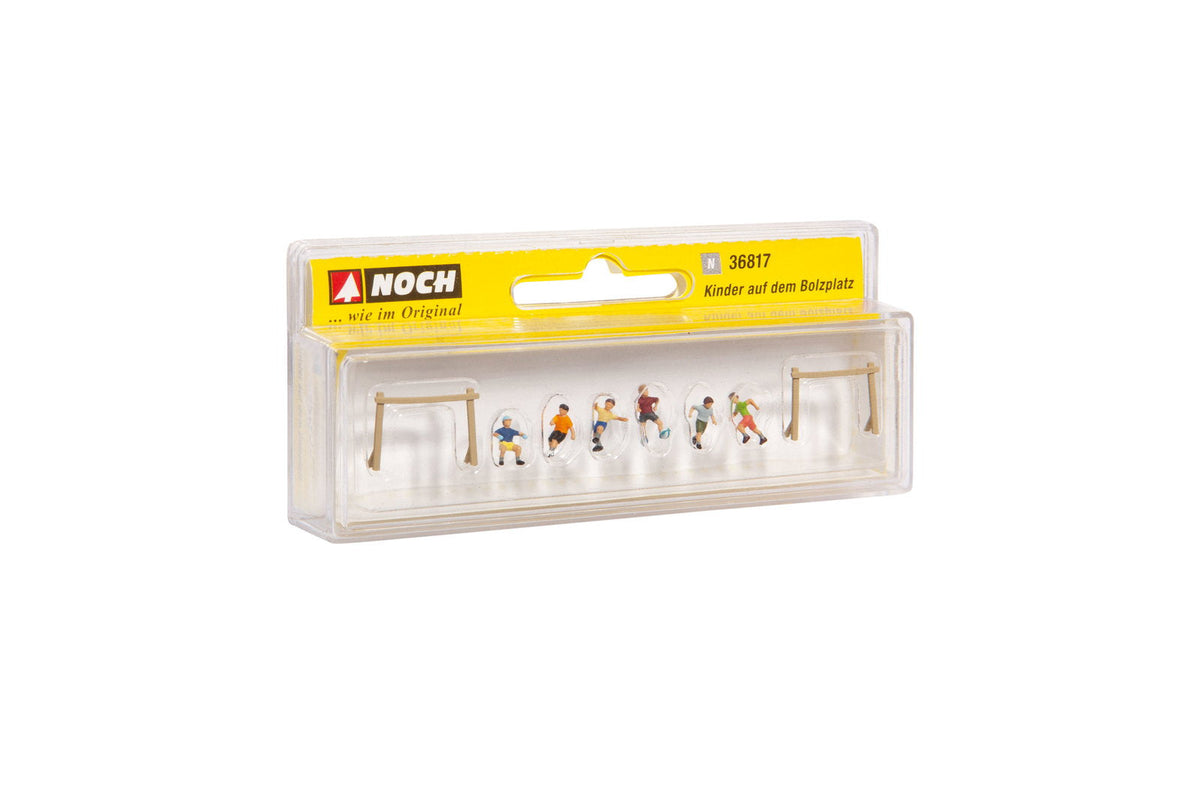 Noch 36817 N Scale Children on the Soccer Field Figure Set