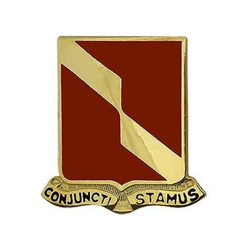 U.S. Army 27th Field Artillery Regiment Unit Crest "Conjuncti Stamus" (each)