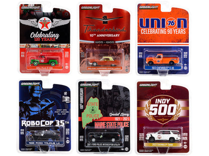 "Anniversary Collection" Set of 6 pieces Series 15 1/64 Diecast Model Cars by Greenlight  free shipping USA