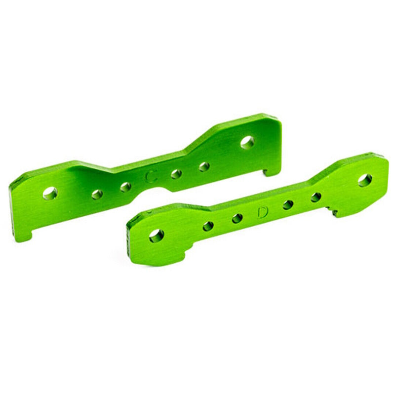 Traxxas 9528G Aluminum 6061-T6 Rear Tie Bars Green for Sledge