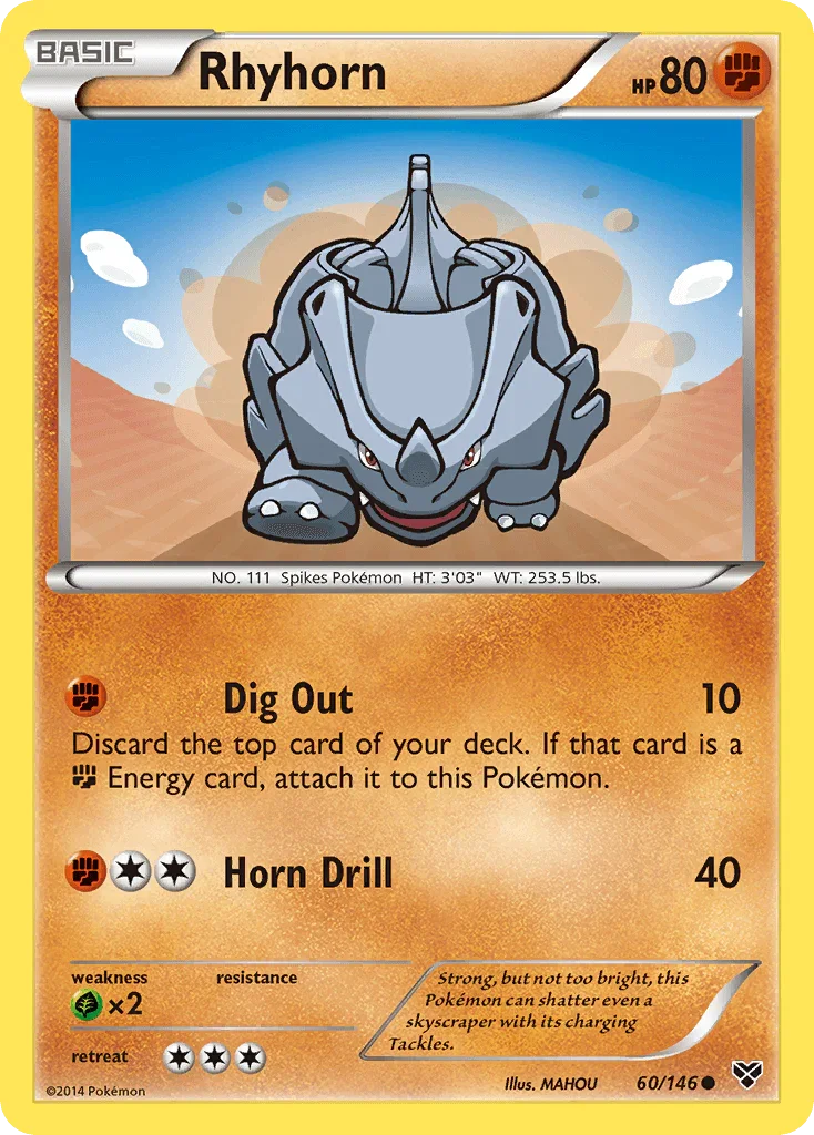 Rhyhorn (60/146) [XY: Base Set]