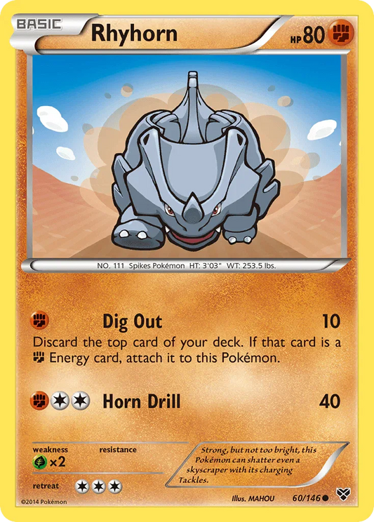 Rhyhorn (60/146) [XY: Base Set]
