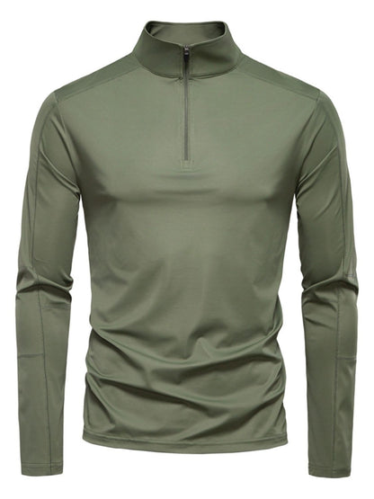 Men's Sun Protection Long Sleeve Half-Zip T-Shirt
