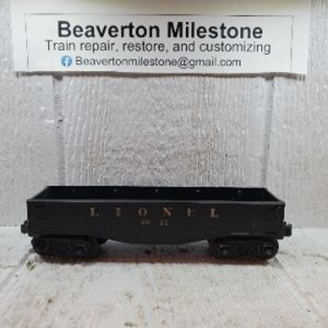 LIONEL SHORT GONDOLA, BLACK (O27), 52-54