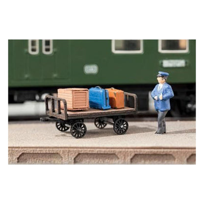 Noch 14311 HO Scale Baggage Cart - Kit -- pkg(2)