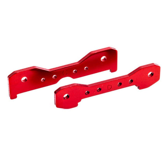 Traxxas 9528R Tie Bars, Rear, 6061-T6 Aluminum (Red-Anodized) Sledge / TRA1