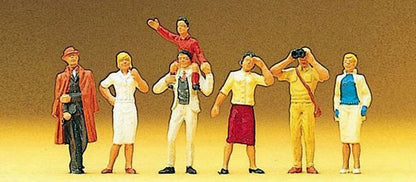 Preiser 10026 HO Scale Pedestrians Railfans Standing