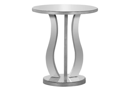 Accent Table, Side Mirror, Transitional - Silver by Couch.com