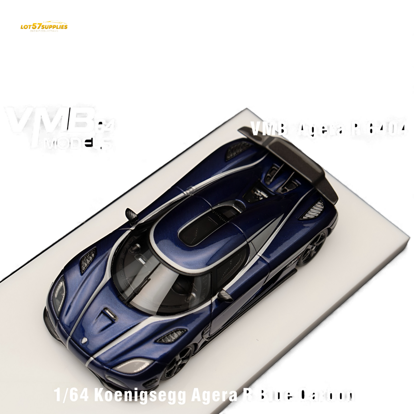 (Pre-Order) VMB Koenigsegg Agera R - Blue Carbon 1:64