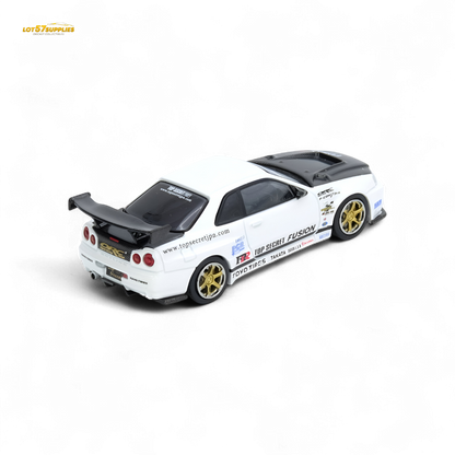(Pre-Order) Inno64 Top Secret R34 GT-R - White 1:64