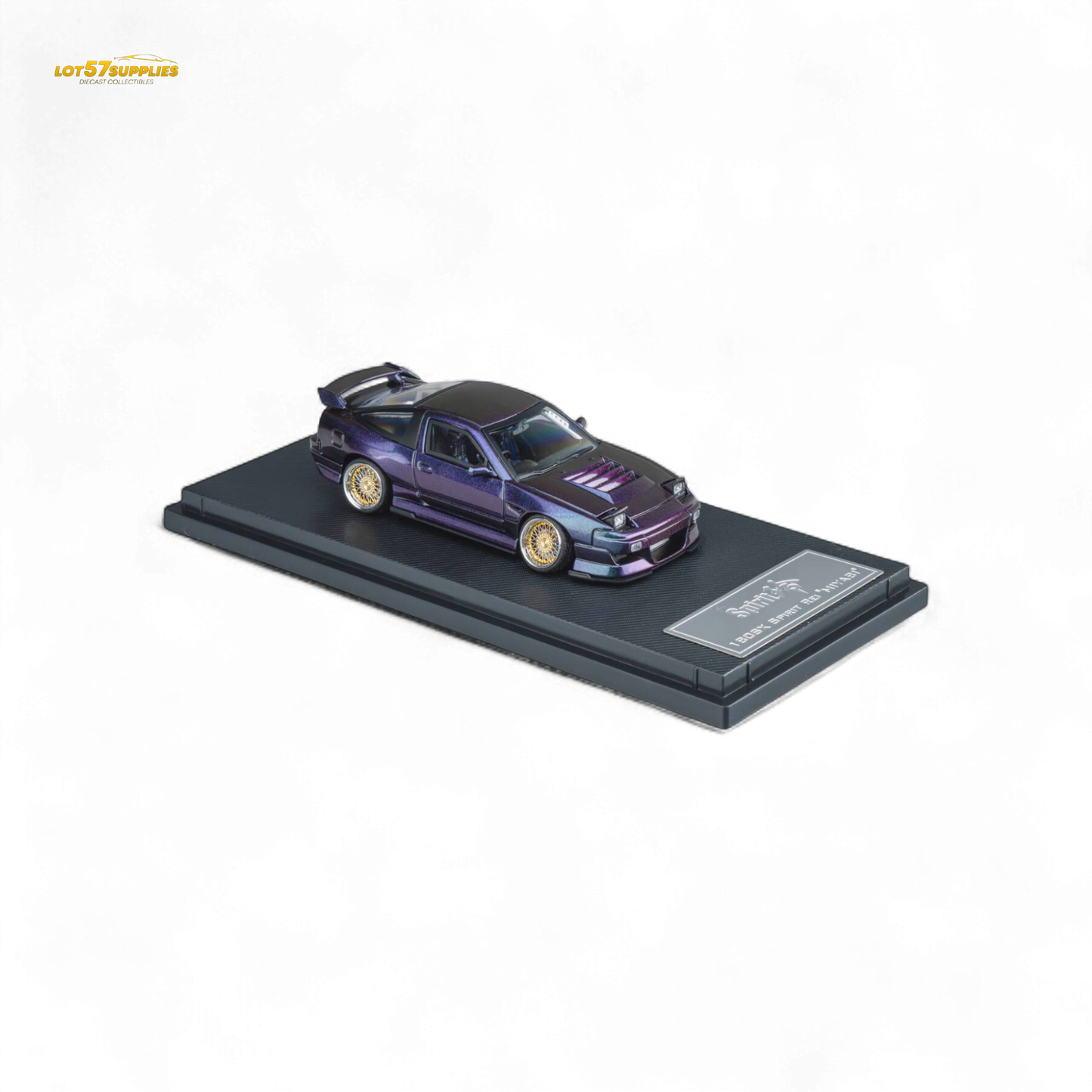 MicroTurbo Custom 180SX Spirit Rei - Purple Chameleon GMHS 2025 Special Edition 1:64