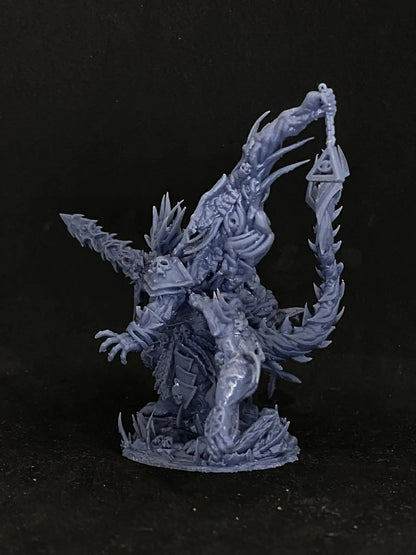 Mangkanur Praetor of Immorality - 100mm Resin Printed Grimdark Mini by Papsikels
