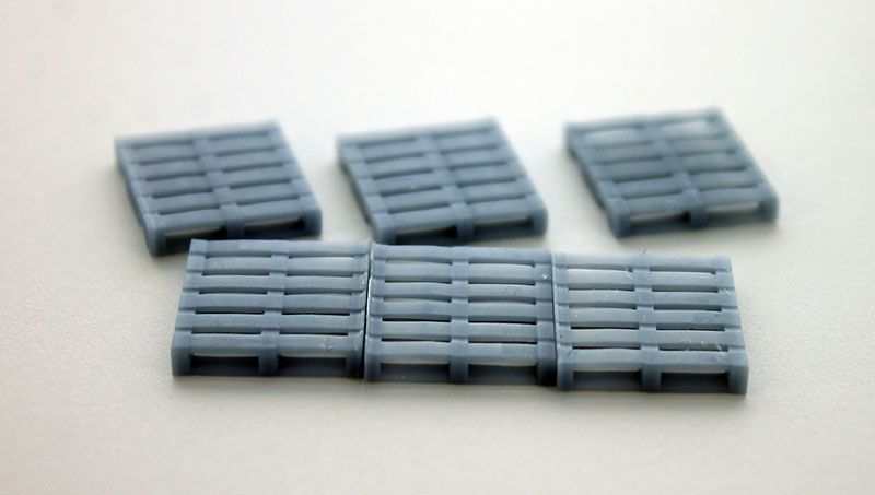 3D To Scale 64-242-GY 1/64 Freight Pallets, Grey 6 Pack