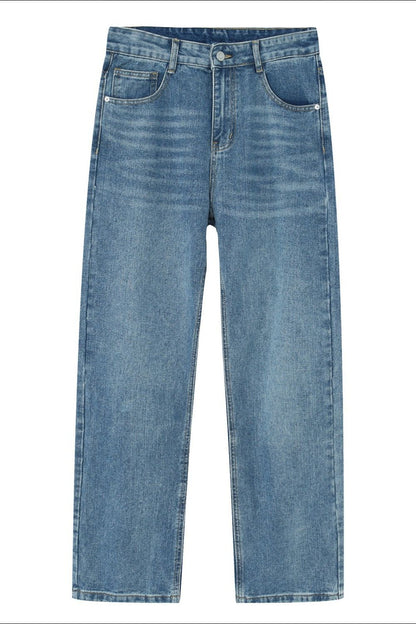 Straight Leg Jeans with Pockets
